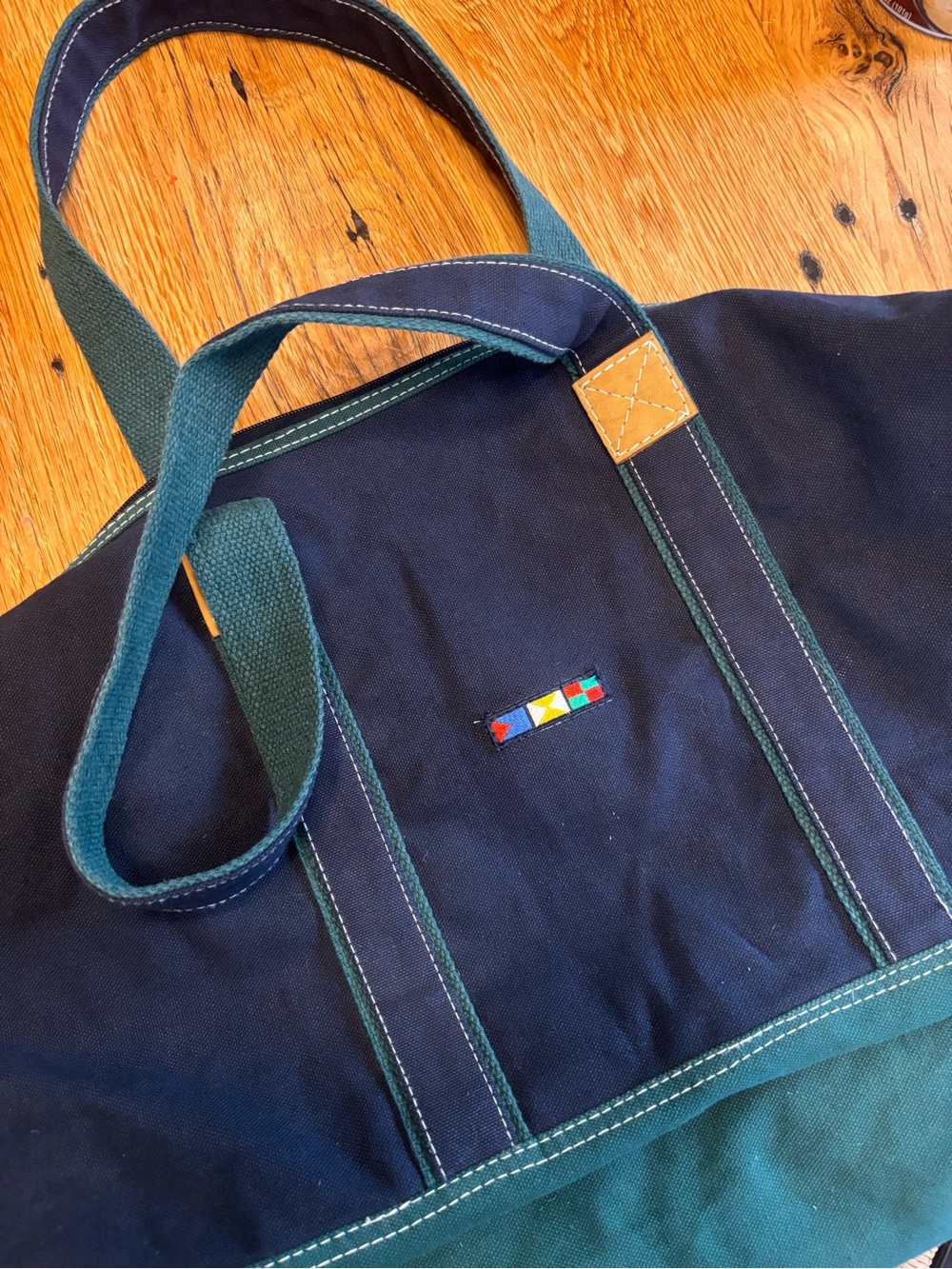 LL Bean Deluxe Boat & Tote | RARE 1980s, 1990’s Nautical Flags | EUC - Picture 2 of 9